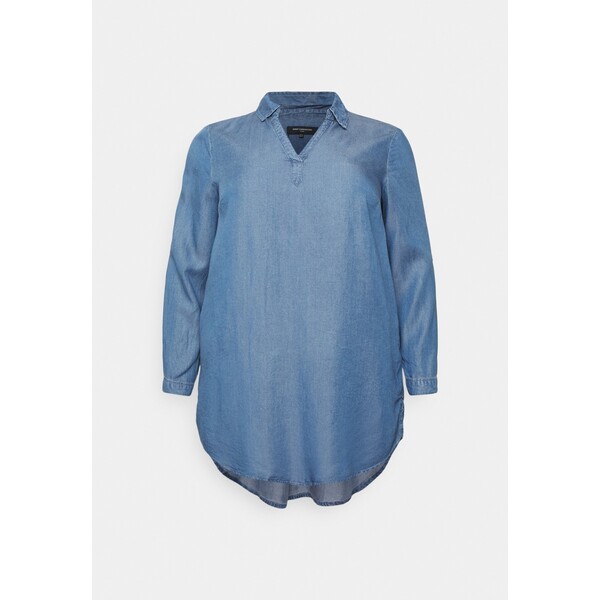 ONLY Carmakoma CARJEMMA LIFE TUNIC DRESS Sukienka jeansowa medium blue denim ONA21C0GC-K11