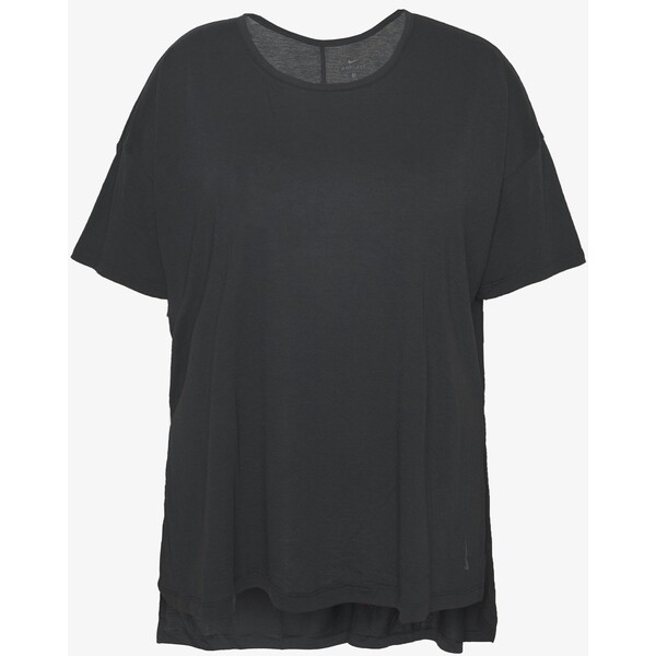 Nike Performance YOGA LAYER PLUS T-shirt basic black/ smoke grey N1241D12G-Q11