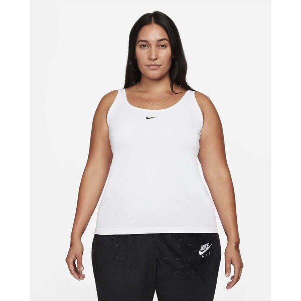 Damska koszulka bez rękawów na cienkich ramiączkach (duże rozmiary) Nike Sportswear Essential