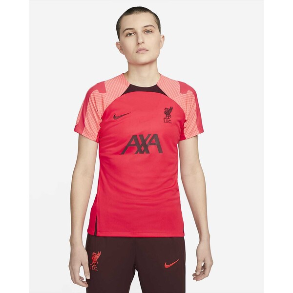 Damska koszulka piłkarska z krótkim rękawem Nike Dri-FIT Liverpool FC Strike