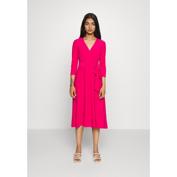 Lauren Ralph Lauren Petite CARLYNA-3/4 SLEEVE-DAY DRESS Sukienka z dżerseju sport pink LAR21C046-J11