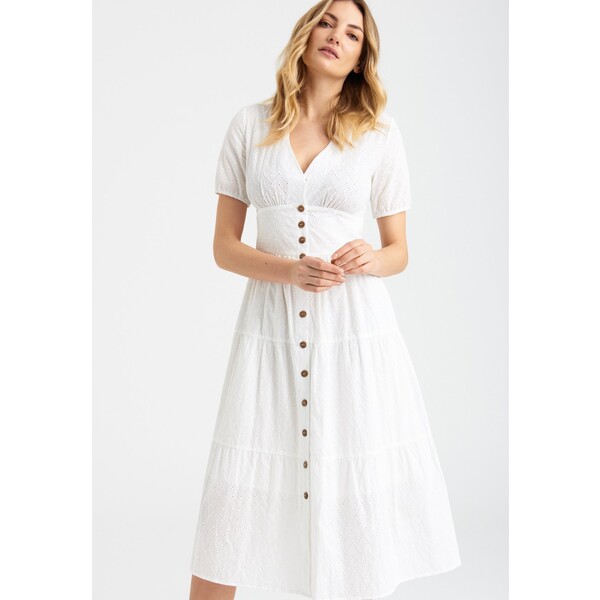 Greenpoint Sukienka letnia white G0Y21C085-A11