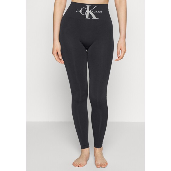 Calvin Klein Underwear WOMEN HIGH-WAIST LOGO Legginsy black C1181F04D-Q11