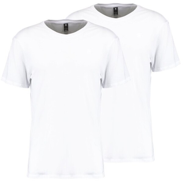 G-Star BASE HEATHER 2-PACK T-shirt basic white solid GS122O0A7-A11