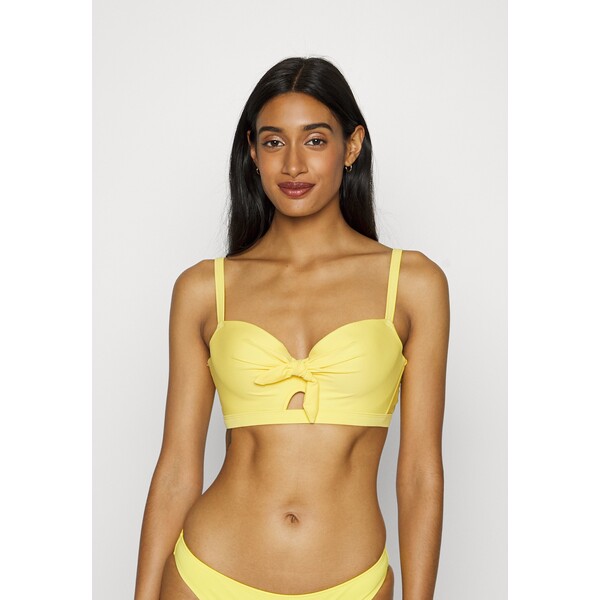 Pour Moi SUNSHINE PADDED UNDERWIRED TIE Góra od bikini yellow POJ81J01J-E11