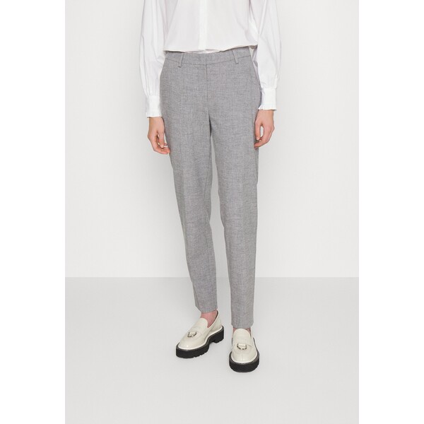 Bruuns Bazaar CHERRY VIGGA PANT Spodnie materiałowe grey melange BR321A02X-C11