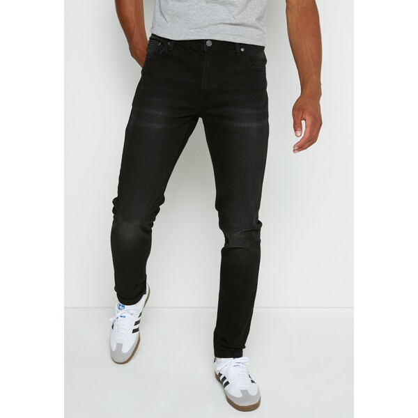 Denim Project Jeansy Slim Fit black washed DEO22G009-Q11