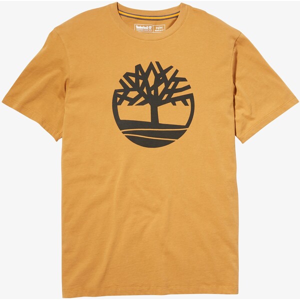 Timberland SS KENNEBEC RIVER TREE LOGO TEE T-shirt z nadrukiem wheat boot TI122O02T-O11