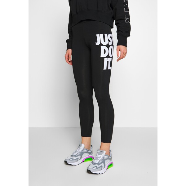 Nike Sportswear Legginsy black/white NI121A0C1-Q11