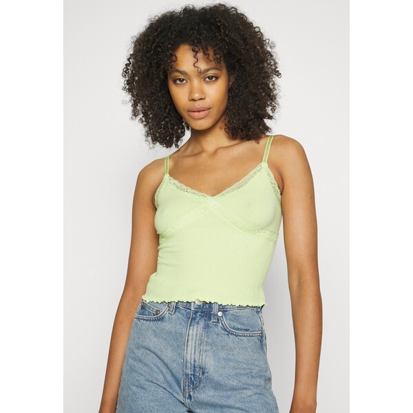 BDG Urban Outfitters CROSS CAMI Top lime QX721D03B-M11