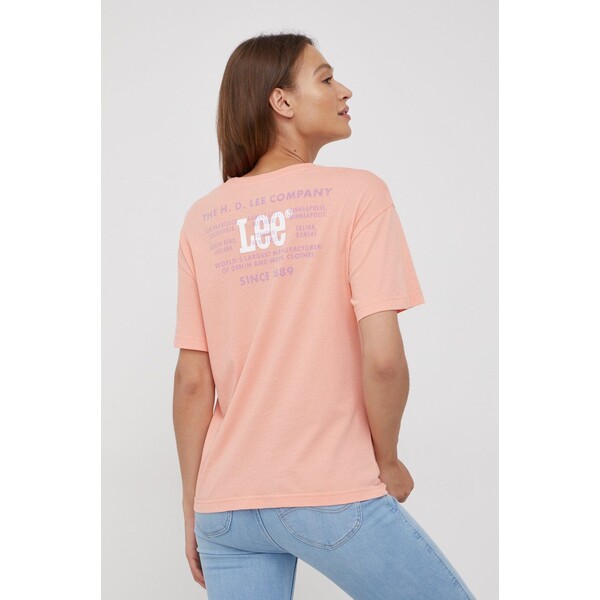 Lee t-shirt bawełniany L43PEPUS