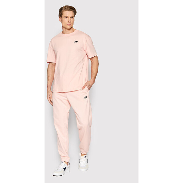 New Balance T-Shirt Unisex UT21503 Różowy Relaxed Fit