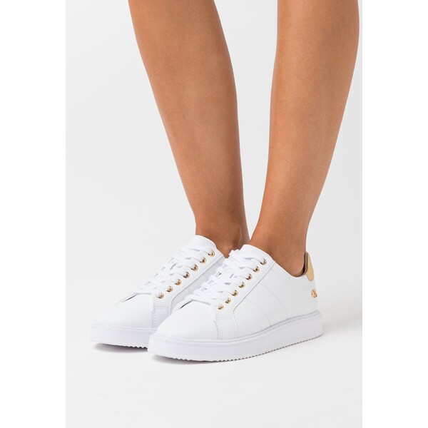 Lauren Ralph Lauren ANGELINE II METALLIC SNEAKER Sneakersy niskie white/gold L4211A04Z-A11