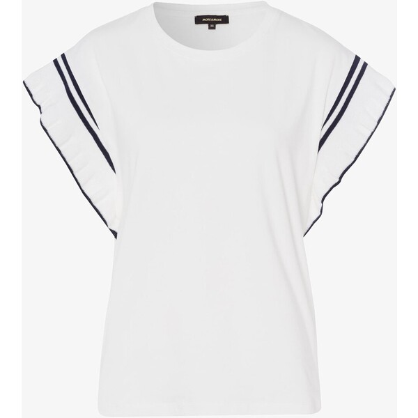 More & More T-shirt z nadrukiem off white M5821D0NV-A11