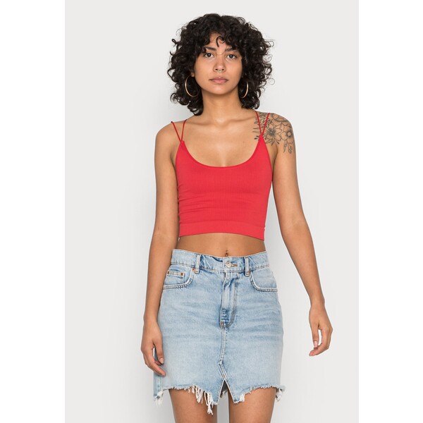 BDG Urban Outfitters CINDY STRAPPY BACK Top red QX721D01A-G12