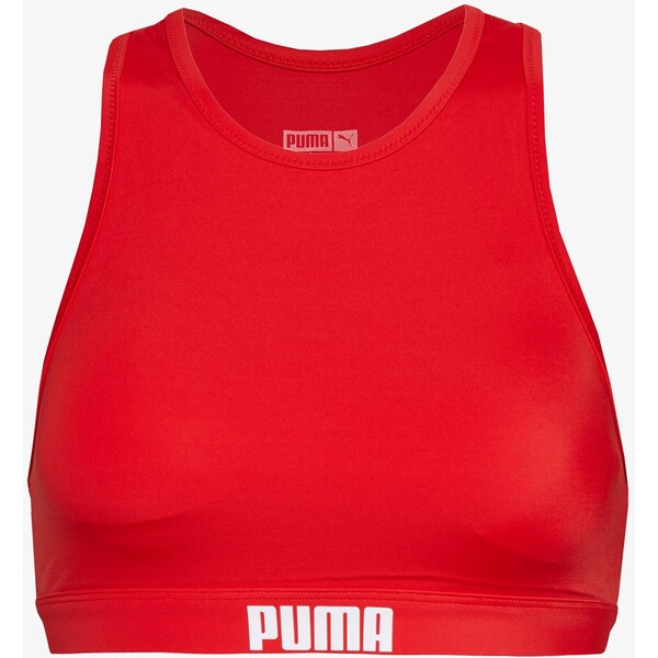 Puma SWIM WOMEN RACERBACK Góra od bikini red PU181J003-G11