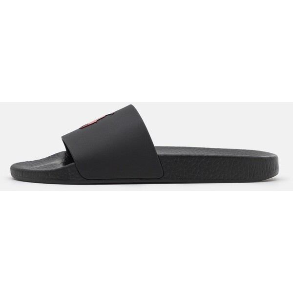 Polo Ralph Lauren SIGNATURE PONY SLIDE UNISEX Sandały kąpielowe black/red PO215G002-Q11