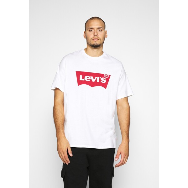 Levi's® Plus BIG GRAPHIC TEE T-shirt z nadrukiem big white LEF22O005-A12