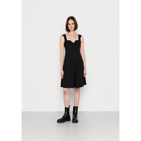 Anna Field Sukienka z dżerseju black AN621C1Q0-Q11