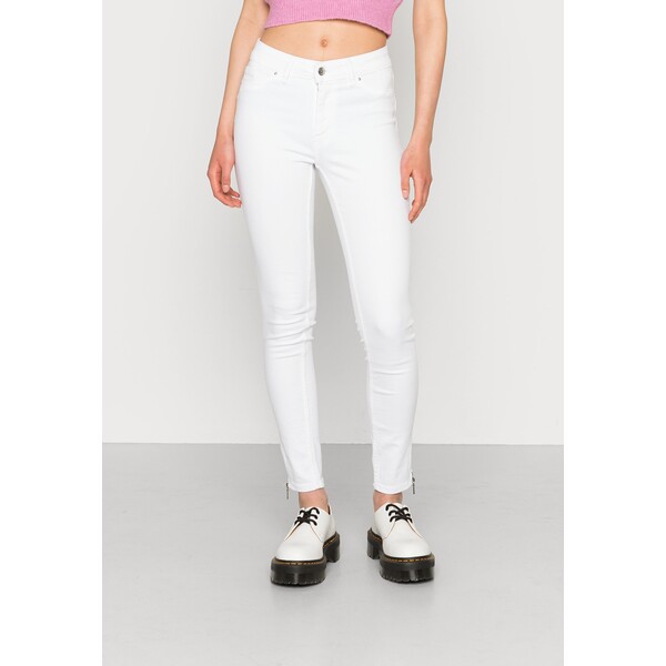 ONLY ONLBLUSH ZIP DETAIL Jeansy Skinny Fit white ON321N1QW-A11