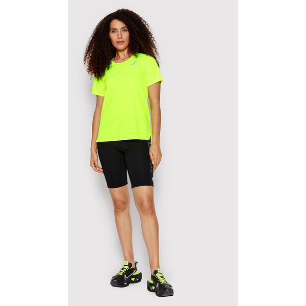 Nike Koszulka techniczna Race DD5927 Żółty Slim Fit