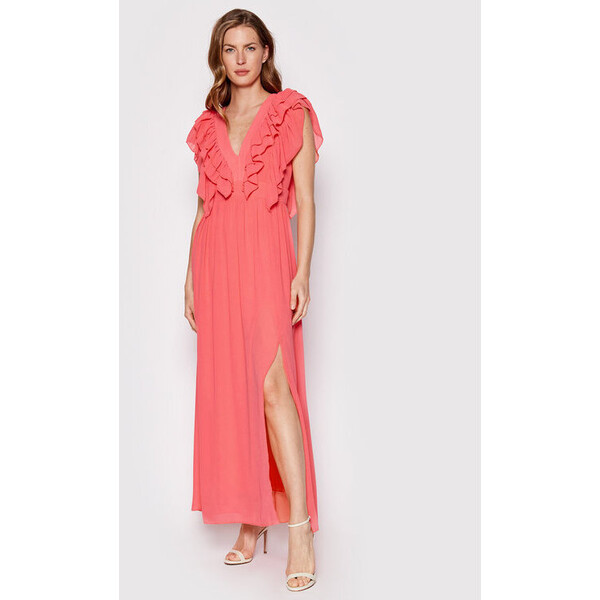 Rinascimento Sukienka koktajlowa CFC0109134003 Różowy Regular Fit