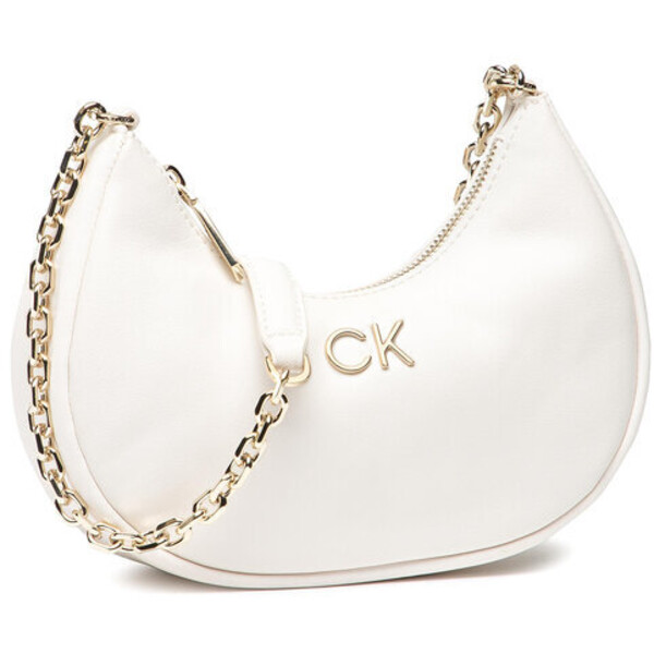 Calvin Klein Torebka Re-Lock Shoulder Bag Sm K60K609622 Biały