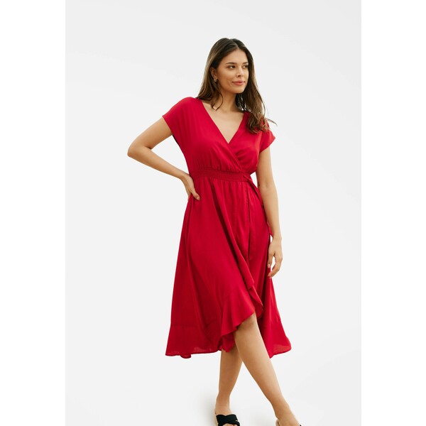 ESOTIQ Długa sukienka czerwony E0V81H001-G11
