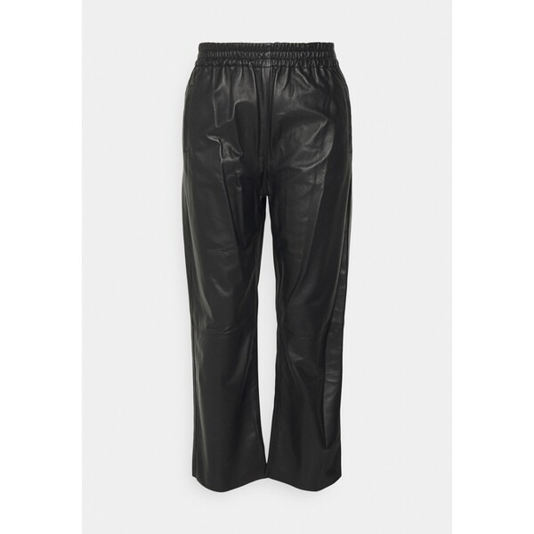 Pinko TOAST TROUSER Spodnie skórzane black P6921A06H-Q11