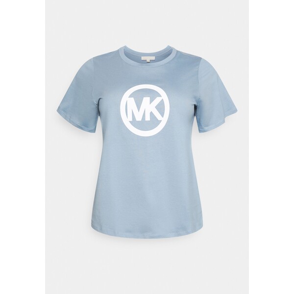 MICHAEL Michael Kors CIRCLE LOGO TEE T-shirt z nadrukiem chambray MK121D05G-K11