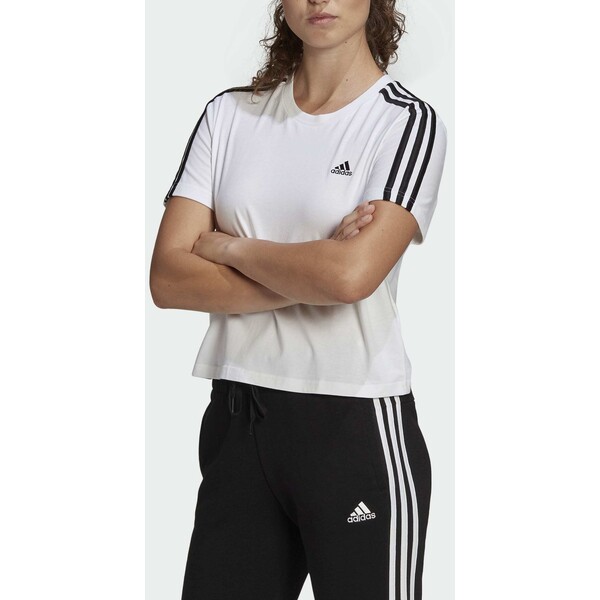 adidas Performance T-shirt z nadrukiem white AD541D26E-A11