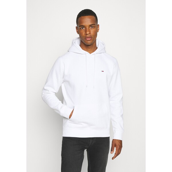 Tommy Jeans EXCLUSIVE REGULAR HOODIE UNISEX Bluza white TOB21002Q-A11