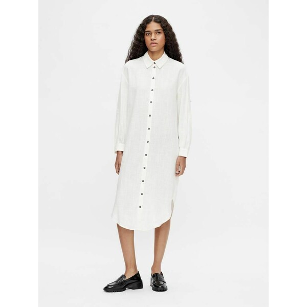 Object Sukienka koszulowa white OB121C10P-A12