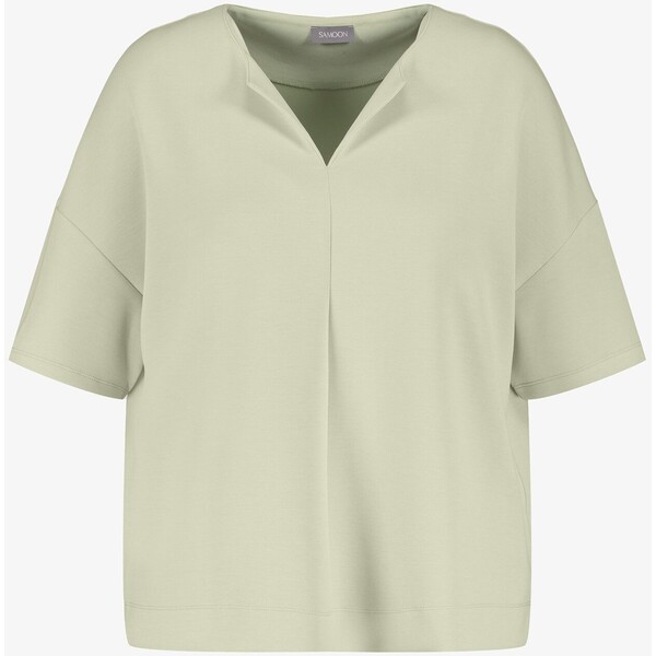 Samoon T-shirt basic light sage green SQ621D0A6-M11