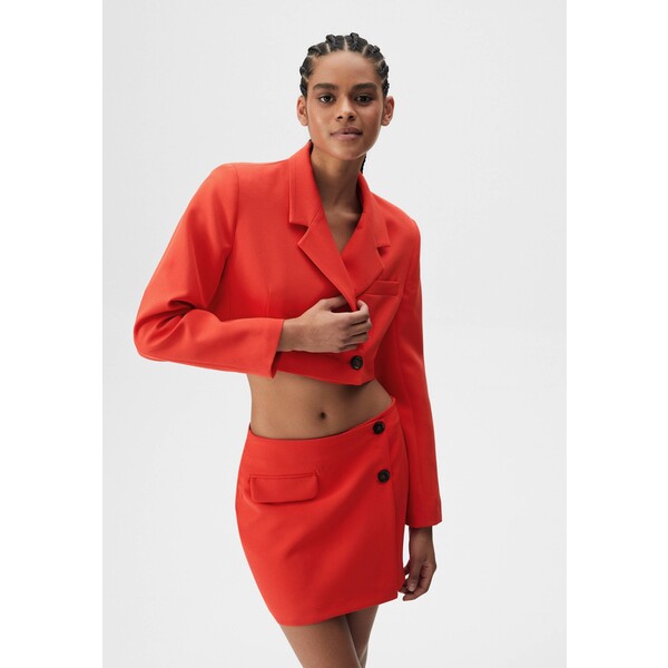 PULL&BEAR CROPPED Żakiet red PUC21G0EF-G11