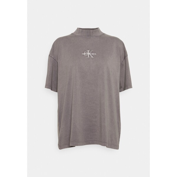 Calvin Klein Jeans MONOGRAM WASHED BOYFRIEND TEE T-shirt basic fossil grey C1821D0GU-C11