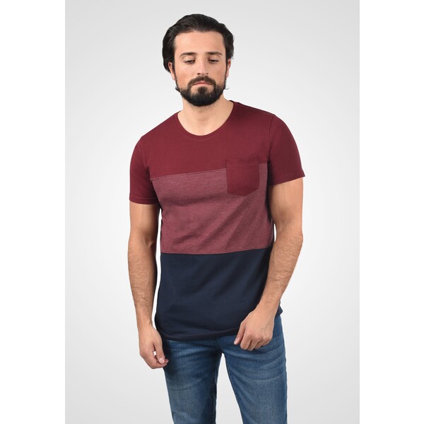 Solid SDMINGO T-shirt z nadrukiem wine red SO422O089-G11