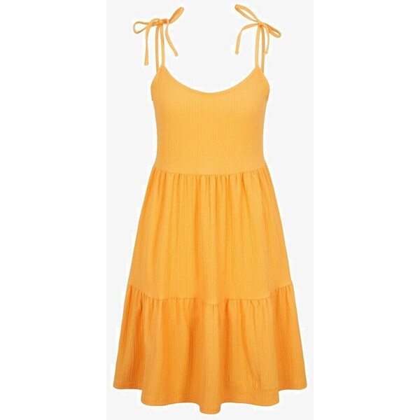 TOM TAILOR DENIM DRESS WITH STRAPS Sukienka letnia orange bliss TO721C0FB-H11