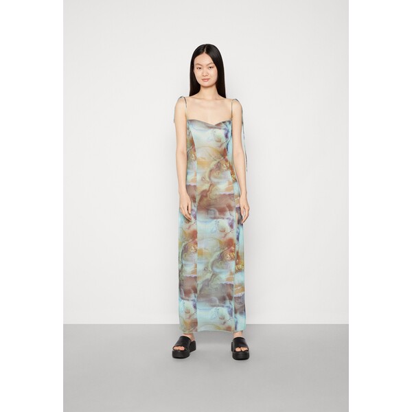 Weekday JOANNE DRESS Długa sukienka crystal mars print WEB21C06W-T15