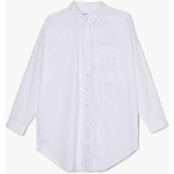 Cropp Biała koszula z kieszonką 5028N-00X