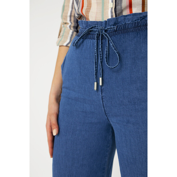 Quiosque Bawełniane spodnie z szeroką nogawką 3OS001801