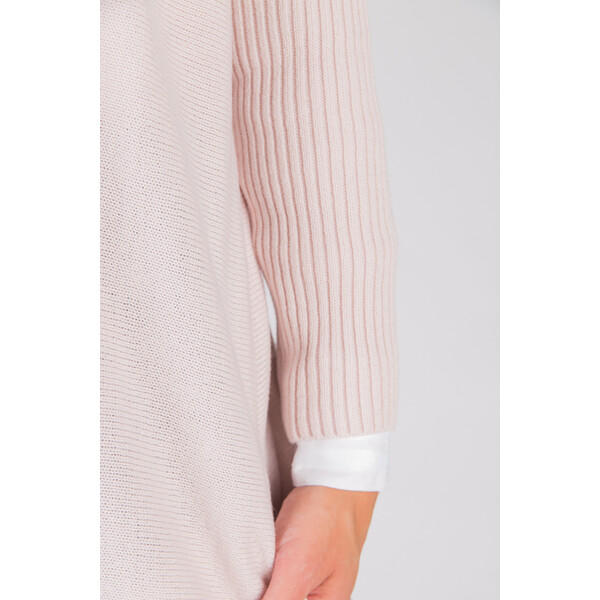 Quiosque Długi jasnoróżowy sweter