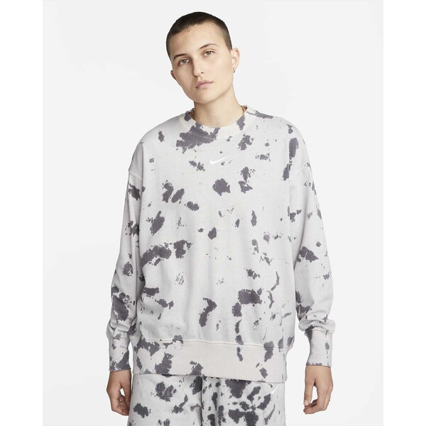 Damska bluza z półokrągłym dekoltem z barwieniem imitującym chmury Nike Sportswear