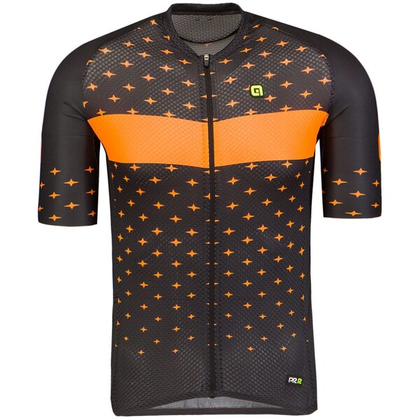 Ale Cycling Koszulka rowerowa ALE CYCLING STARS L21091403-grey-orange