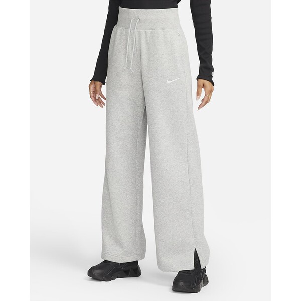 Damskie spodnie dresowe z wysokim stanem i szerokimi nogawkami Nike Sportswear Phoenix Fleece