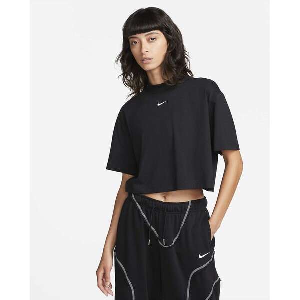 Damska koszulka o luźnym kroju z półgolfem Nike Sportswear Essential