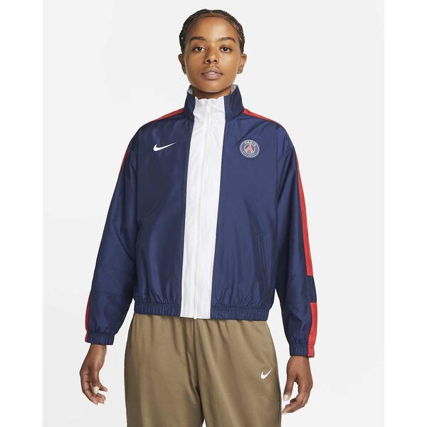 Damska kurtka piłkarska Nike z zamkiem na całej długości Paris Saint-Germain Essential