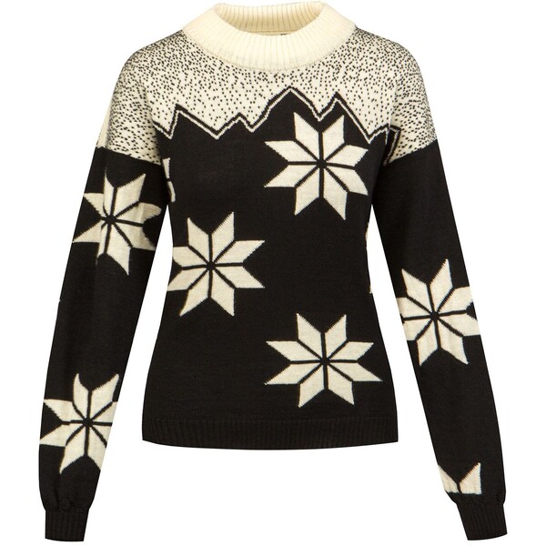 Dale of Norway Sweter wełniany DALE OF NORWAY WINTER STAR 95321-black-offwhite