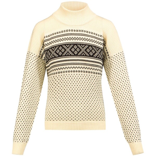 Dale of Norway Sweter wełniany DALE OF NORWAY VALLOY 95261-off-white-black