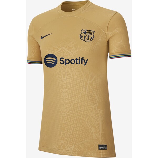 Damska koszulka piłkarska Nike Dri-FIT FC Barcelona 2022/23 Stadium (wersja wyjazdowa)